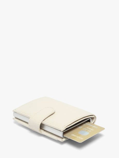 Portefeuille Caviar Cuir Crinkles Beige caviar 14600 vue secondaire 2