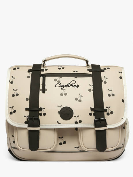 Cartable 3 Compartiments Cameleon Beige vintage north PBVWCA41
