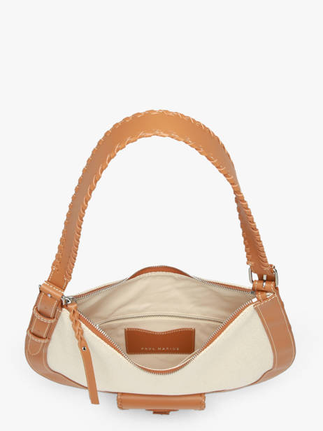Sac Le Hobo M Escapade Cuir Et Coton Paul marius Beige escapade HOBOMESC vue secondaire 4