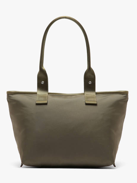 Sac Cabas Zippé M Mistral Rollable Nylon Et Cuir Lancel Vert mistral A13995 vue secondaire 4