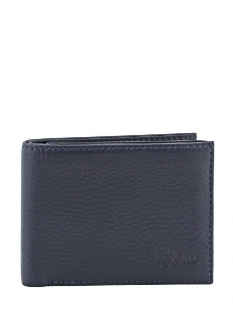 Portefeuille Cuir Yves renard Bleu foulonne 2307