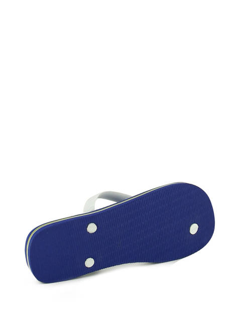 Tongs Brasil Logo Havaianas Bleu men 4110850H vue secondaire 2