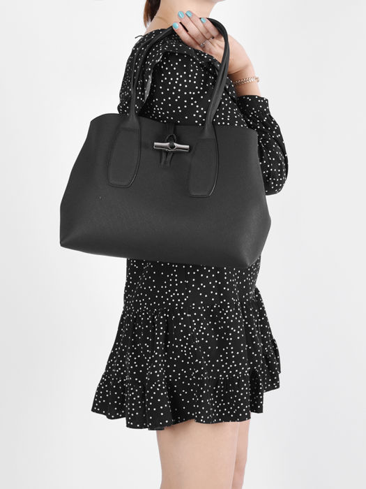 Longchamp Roseau Besaces Noir