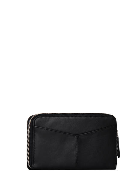 Portefeuille Compagnon ZippÃ©e Charlotte Cuir Lisse Le tanneur Noir charlotte TOTT3600 vue secondaire 2