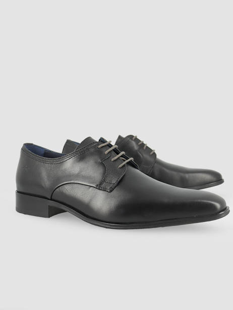 Chaussures De Ville Cesar Cuir Fluchos Noir men 9668 vue secondaire 2