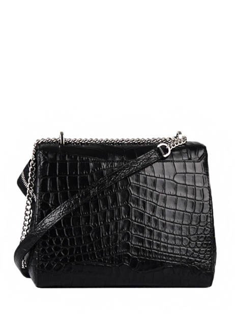 Sac Rabat M Ninon Croco Cuir Lancel Noir ninon A10930 vue secondaire 4