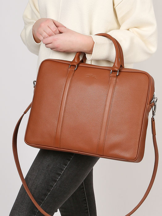 Longchamp Le foulonnÃ© Serviette Marron