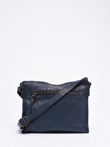 Sac Bandoulière Cow Cuir Basilic pepper Bleu cow BCOW58 vue secondaire 4