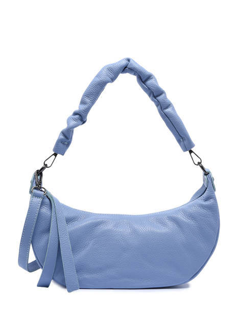 Sac Porté épaule Caviar Cuir Milano Bleu caviar CA22118