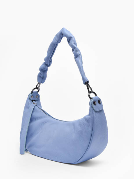 Sac Porté épaule Caviar Cuir Milano Bleu caviar CA22118 vue secondaire 2