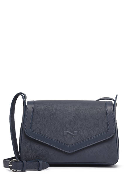 Sac Bandoulière Lolly Cuir Nathan baume Bleu candy 4