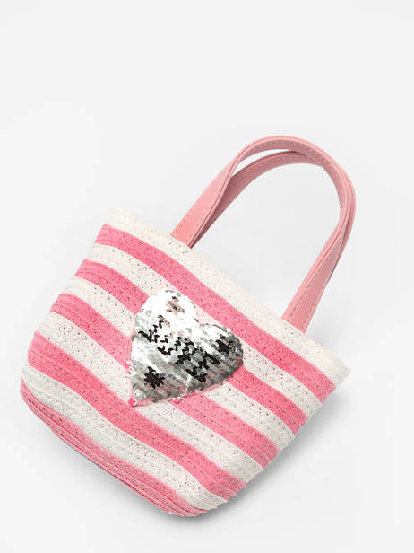 Sac Porté Main Le voyage en panier Rose kids PM374 vue secondaire 1